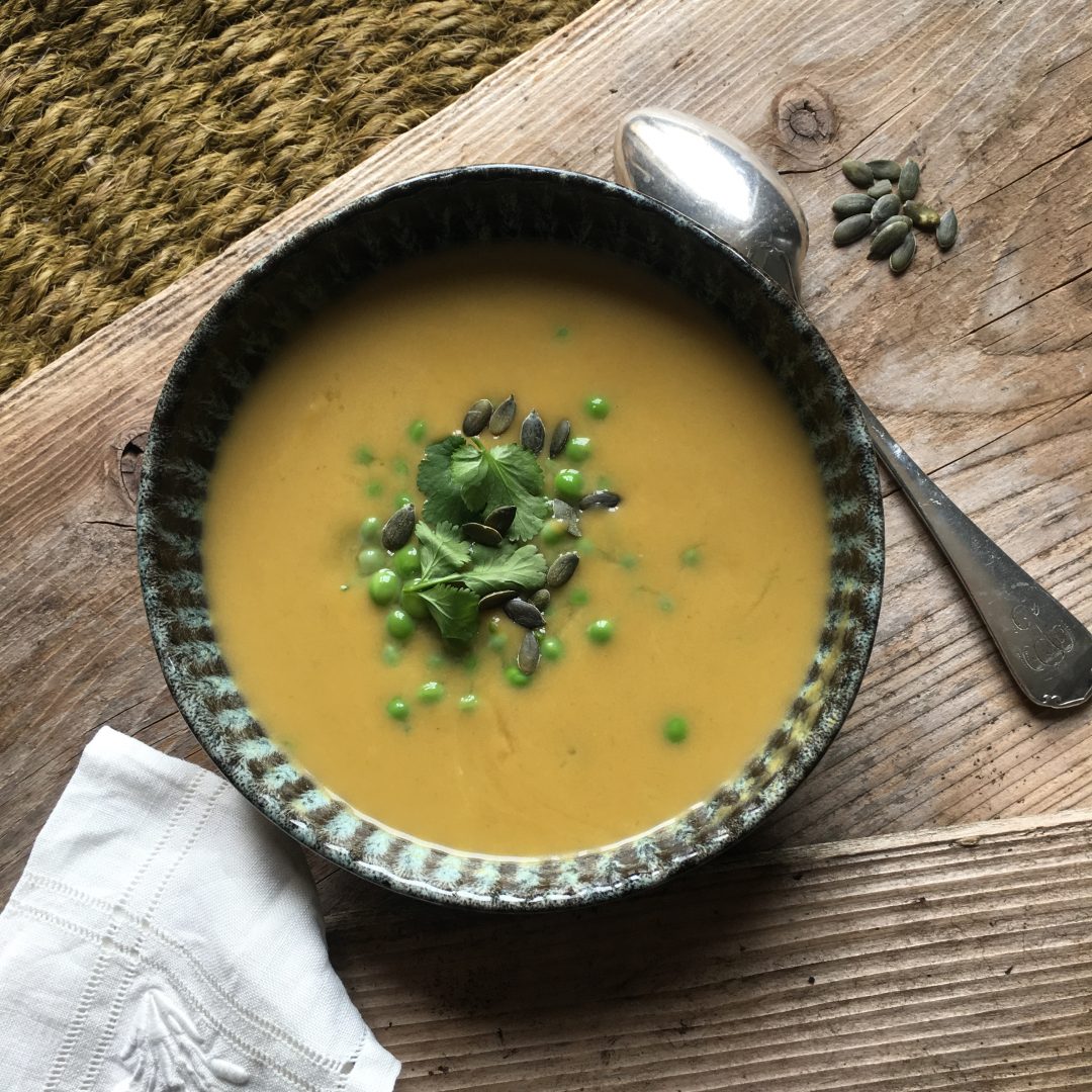 Soupe aux cosses de petits pois