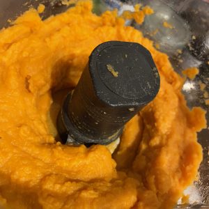 Patate douce mixée