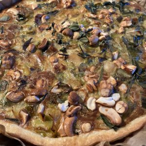 Tarte aux poireaux sans lactose